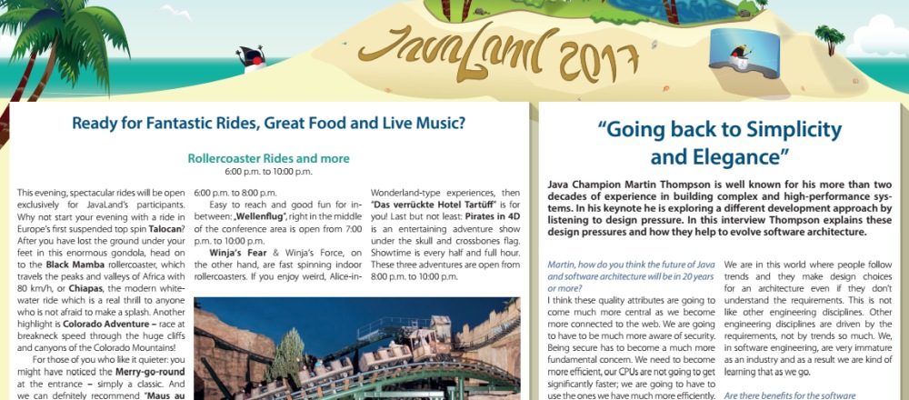 2017 JavaLand news